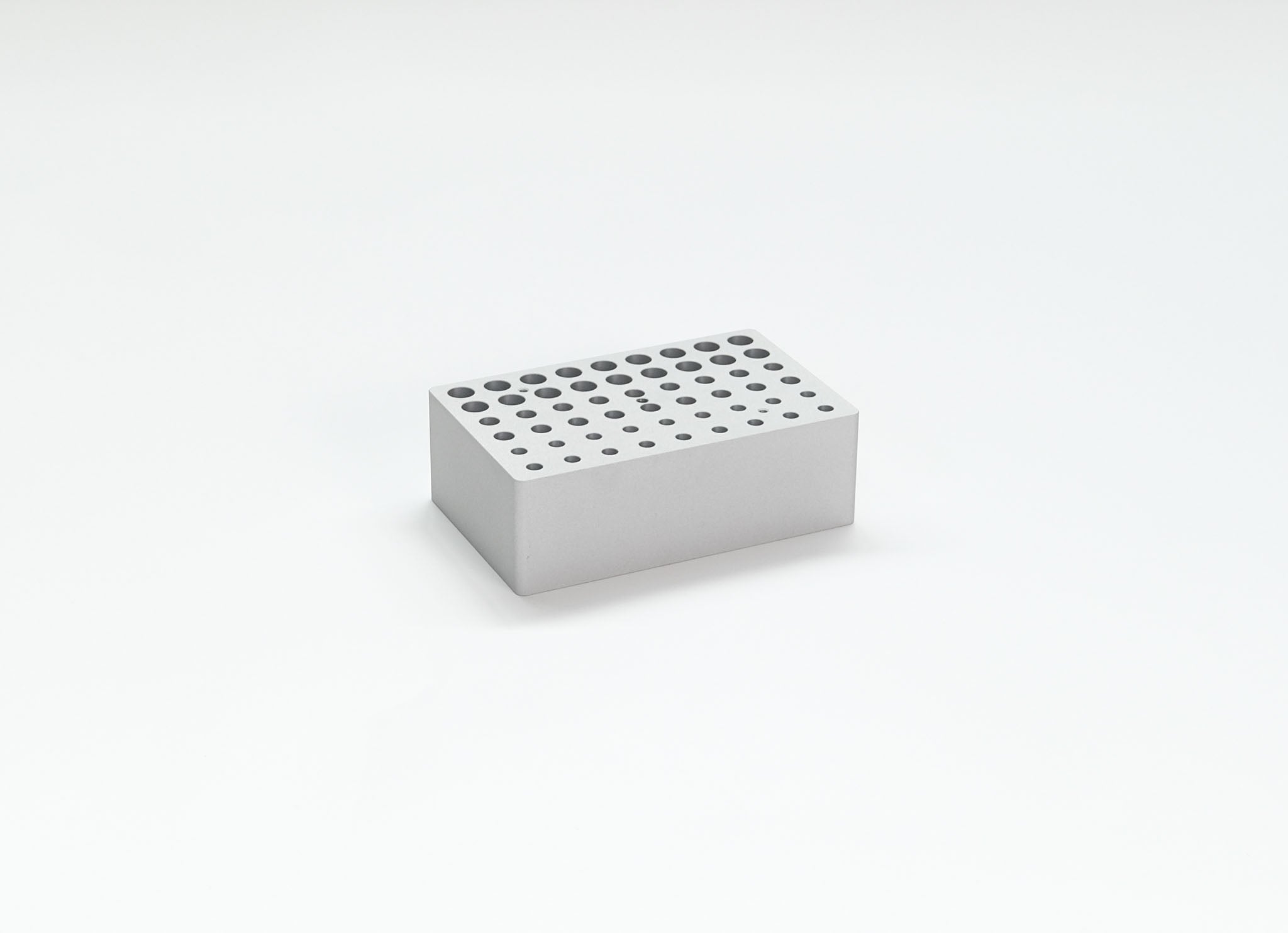 Blocco 18 fori per singolo volume per provette 0,2 / 0,5 /1,5 /2 ml per termoblocco HB 120