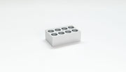 Blocco 8 fori per provette 50 ml per termoblocco  HB 120