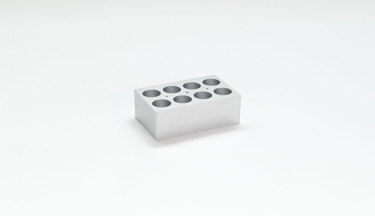 Bloc 8 trous pour tubes à essai 50 ml pour thermobloc HB 120