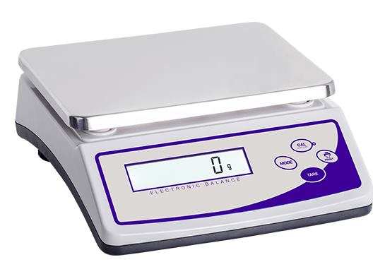 Bilancia tecnica di precisione digitale con capacità di pesata: 30 Kg e risoluzione: 1 g.