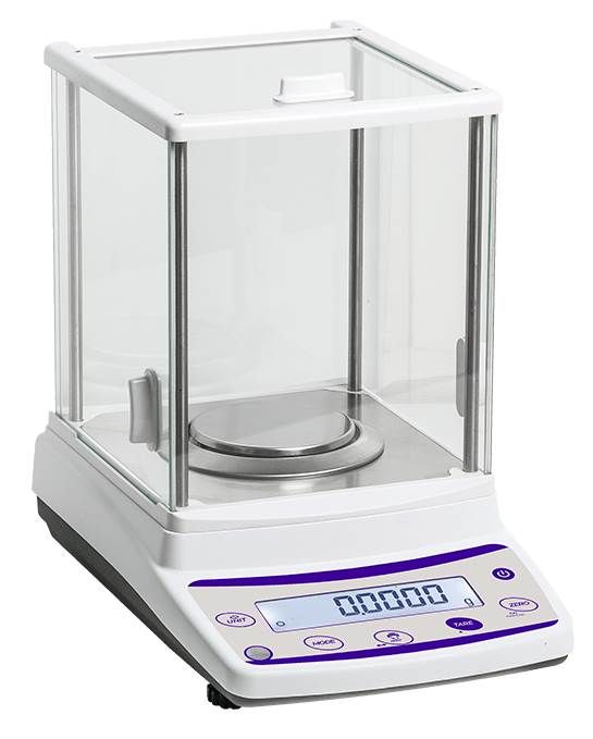 Bilancia analitica di precisione digitale con capacità di pesata: 220g e risoluzione: 0,0001 g (0,1mg)