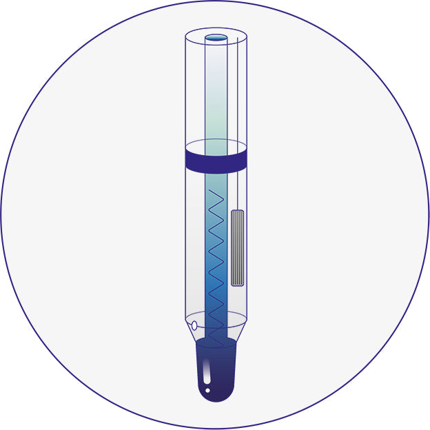 Elettrodo digitale di pH combinato con memoria dati standard T-BNC DHS