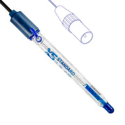 Combined pH electrode, length 120 mm with fixed cable DIN plug XS Sensor Standard DIN