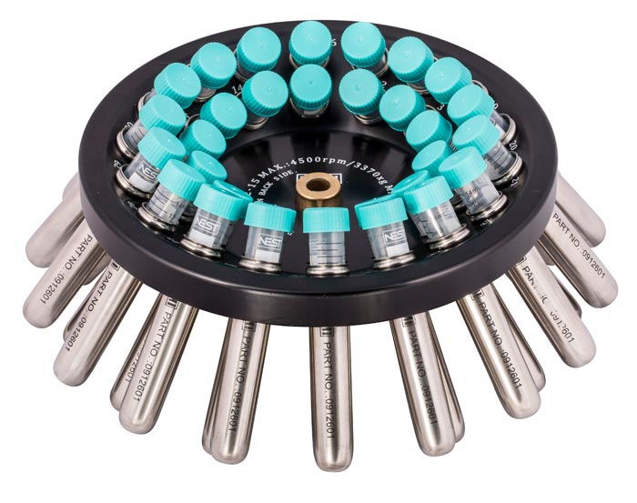 Rotor de ángulo fijo A 32-15 (32 tubos de 15 ml) para centrífuga NEYA
