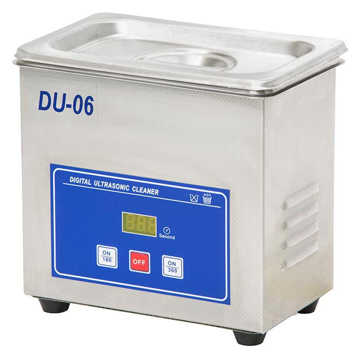 Bagno ad ultrasuoni digitale con capacità: 0,6 Lt. Display luminoso