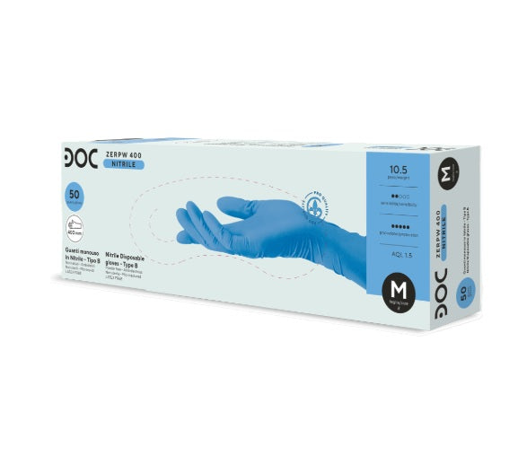 DOC Guanti in Nitrile Extra Lunghi 400 mm