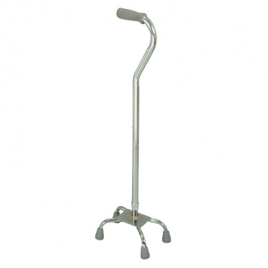 Bastone quadripode con impugnatura ergonomica a base stretta