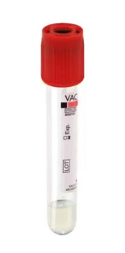 Tubos Vacutest con gel y activador de la coagulación - 13x75 mm - aspiración 3,5 ml - tapón rojo - env. 100 uds.
