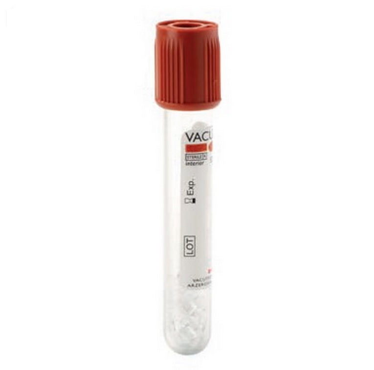 Vacutest Provetta 13x100 Gel 5ml tappo rusty CF/100