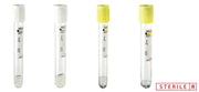 Reagenzgläser für Transfusionszentren 13x100 mm K2 EDTA + Gel 5 ml - weißer Verschluss - Packung 500 Stk.