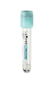 Vacutest-Röhrchen 13x75 für Gerinnungs- und PTT-Tests mit 0,20 ml 3,8 % Natriumcitrat (0,129 molar) - Packung mit 100 Stk.