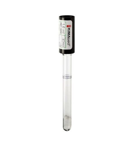 Vacutest Kimased BSG-Röhrchen Natriumcitrat 3,8 % – 9/12,2×118 mm – Ansaugung 1,6 ml (schwarzer Verschluss – Packung mit 100 Stück)