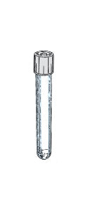 Provetta in polipropilene cilindrica,  12x75mm, con tappo a doppia chiusura, ster. Vol. 6 ml CF/1000