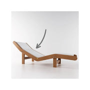 Kissen aus weißer Baumwolle für Chaise Longue