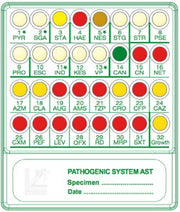 Identificación y prueba de sensibilidad antimicrobiana Pathogenic System Ast 20 pruebas