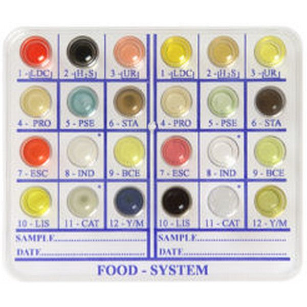 FOOD SYSTEM - Sistema per la ricerca e l’identificazione presuntiva di microrganismi patogeni da alimenti - Conf.8 tests