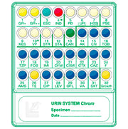 Sistema para carga microbiana, identificación y antibiograma, directamente a partir de muestras de orina Urin System Chrom 20 pruebas