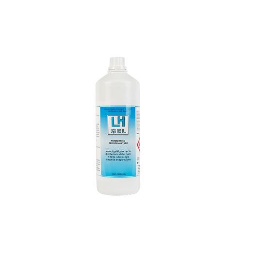 LH GEL antisettico pronto all'uso per la disinfezione delle mani a rapida evaporazione