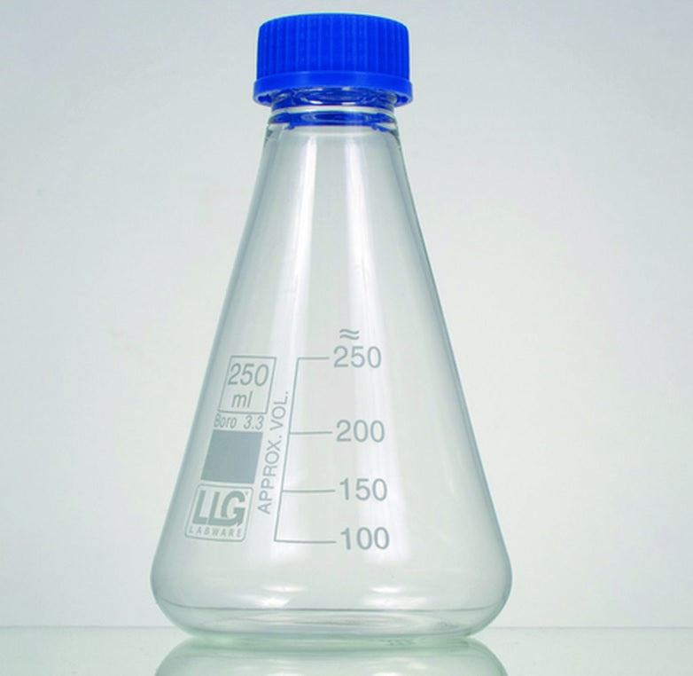 Beuta in vetro borosilicato 3.3 con tappo a vite - CARLO ERBA