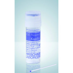 Tubi capillari per ematocrito, tipo liscio, colore blu conf. 1000 pz.