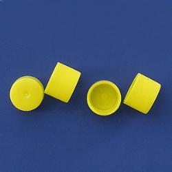 Tappo a vite giallo diametro 13 mm in PE - Conf.4200 pz.