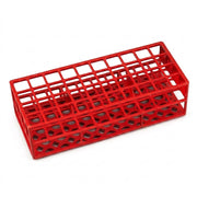 Portaprovette monouso 60 posti - Ø provetta mm 17 colore rosso