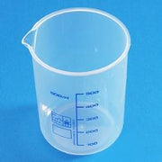 PMP-Becher 1000 ml blaue Skalierung - 6 Stk. Packung