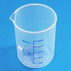 PMP-Becher 1000 ml blaue Skalierung - 6 Stk. Packung