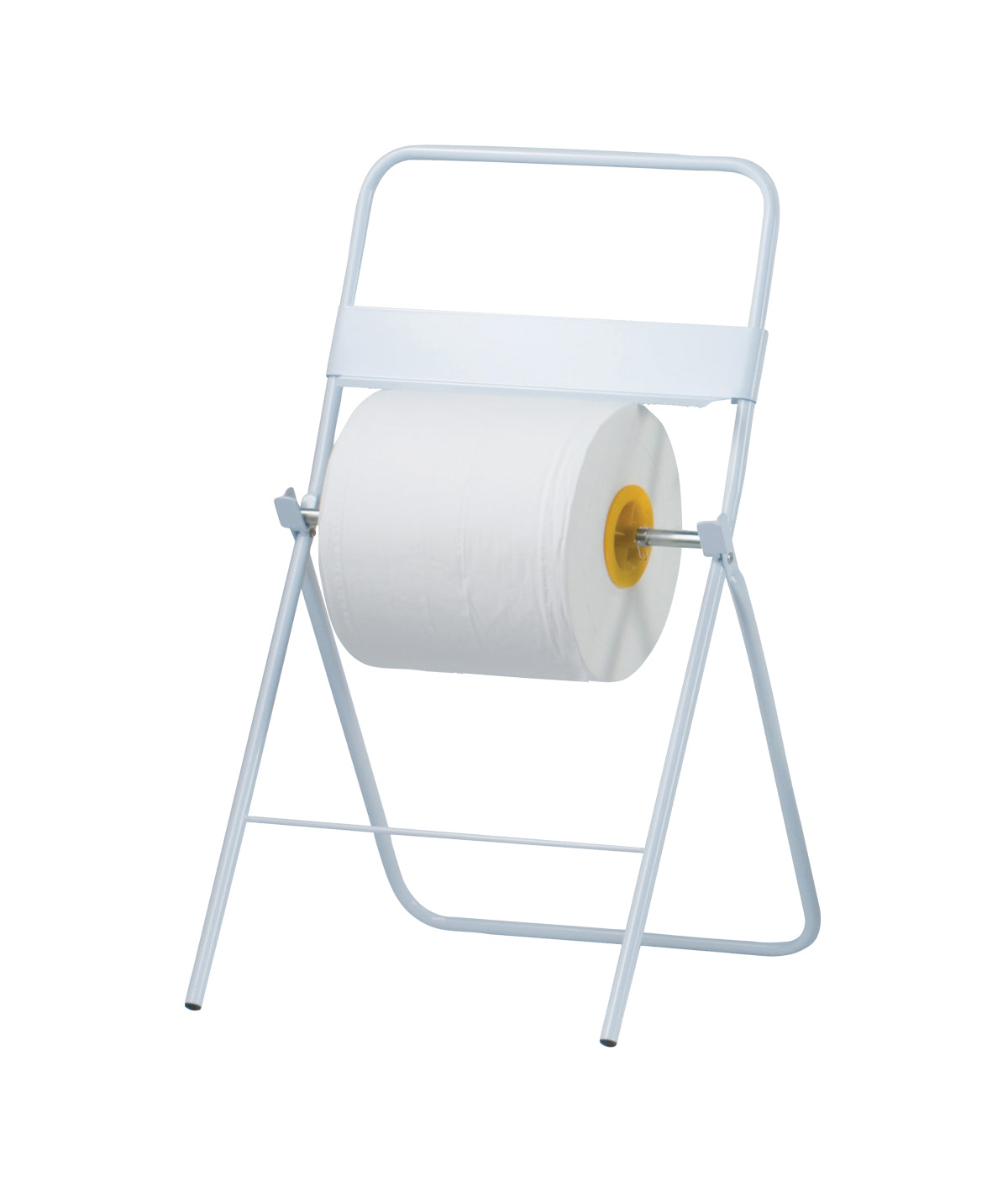 Dispenser a pavimento per rotolo industriale, in metallo laccato