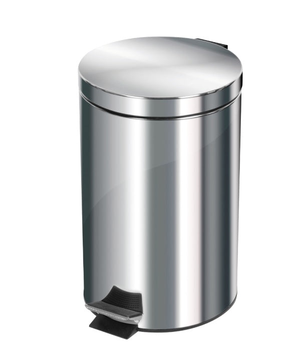 Pattumiera a pedale in acciaio Inox 17/10 (AISI 430) - Capacità: 12 L