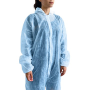 Tuta monouso in Tnt blu con cappuccio Tg.XXL - Conf.1 pz.