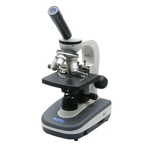 Microscopio Monoculare E-Acro 1000x (4x10x40x100x) - illum. a LED - tavolino traslatore