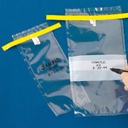 Bolsas Presto-Cierre estériles, 60 ml, grosor 0,057 mm, dim. 75x125 mm, con etiqueta - Env. 500 uds