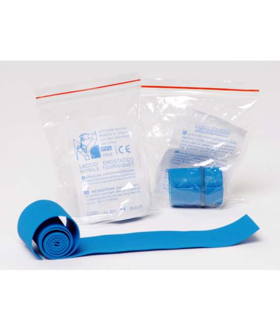 Laccio emostatico piatto in nitrile - latex free