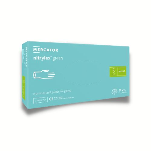 Guanti in nitrile verdi nitrylex MERCATOR MEDICAL