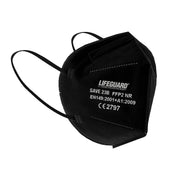 Mascherine FFP2 LIFEGUARD pieghevoli nere - conf.20 pz - CE 2797 - DPI III
