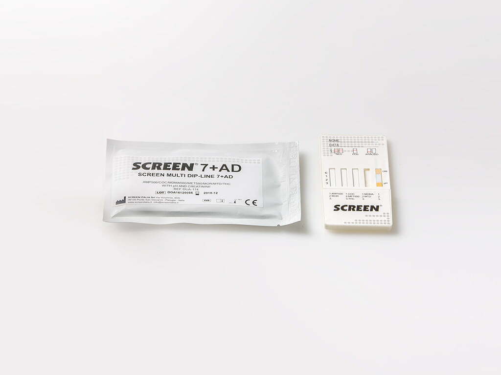 Test Rapidi Multi Drug Screen 7 sostanze + Adulteranti + Creatinina e pH Medicina del Lavoro- Conf.25 test
