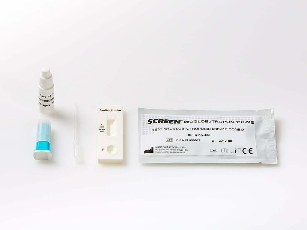 Test rapido Myoglobin/Ck-Mb/Troponin I Combo Test 40 test