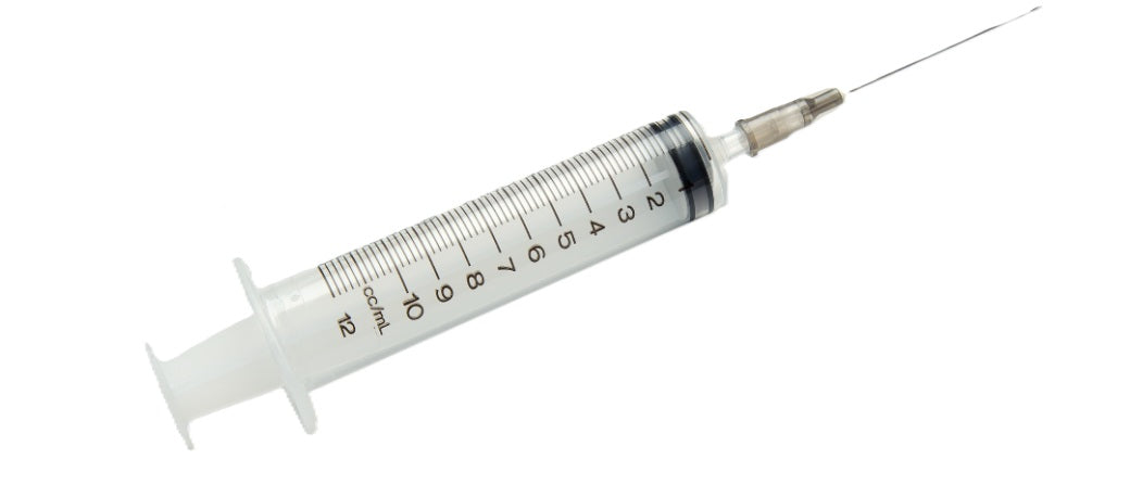 Siringhe Terumo da 10 ml con ago 22G luer centrale - Conf.100 pz.