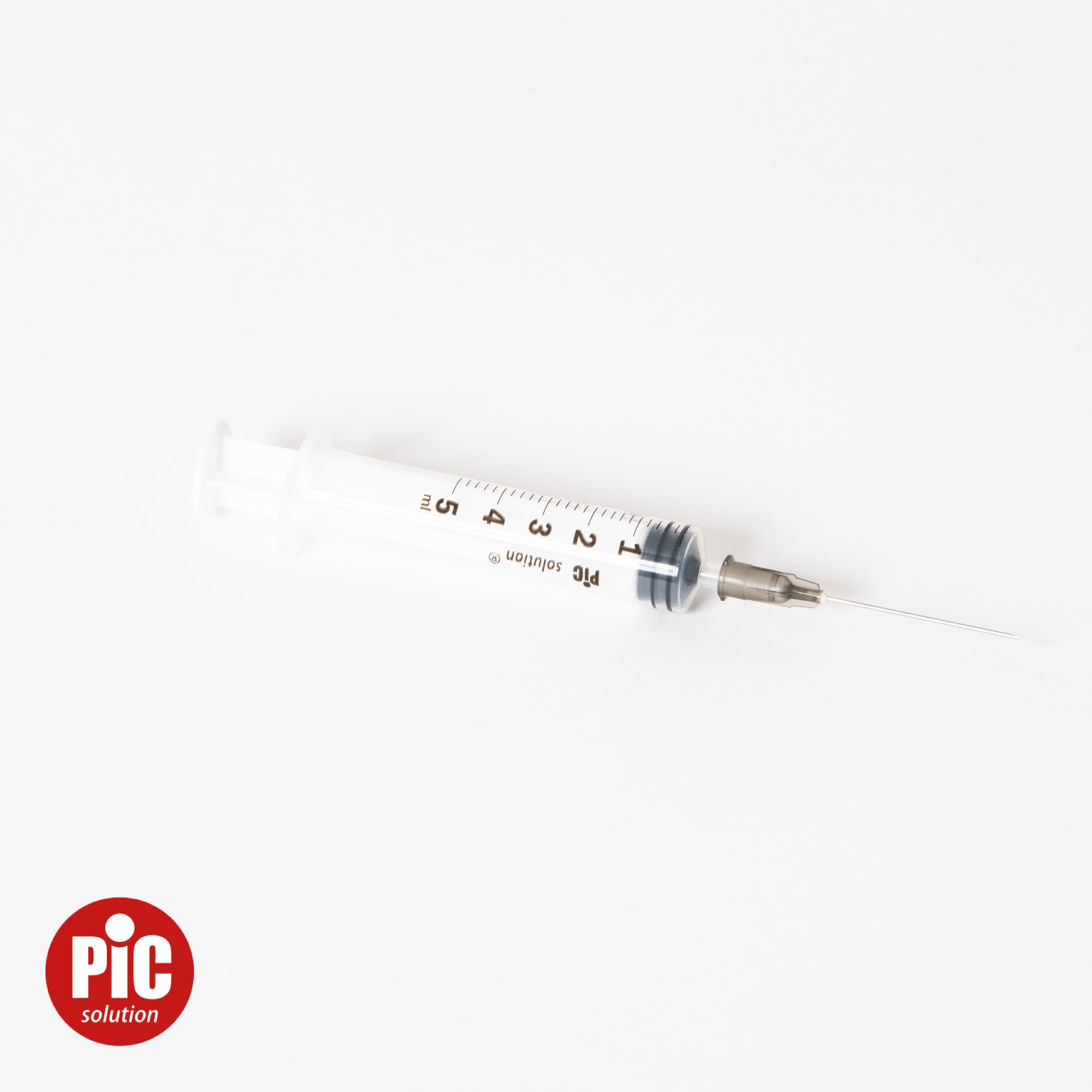 Jeringas PIC de 5 ml con aguja Luer central