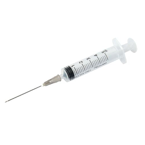 Siringhe Terumo 5 ml con ago - luer centrale