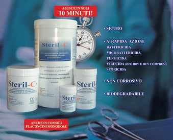 Steril-C - Kaltdesinfektion und -sterilisation aller chirurgischen Instrumente 1 kg
