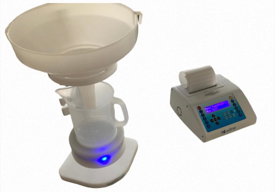 Uroflussimetro Flowline 14 Wireless con Trasduttore di Flusso Wireless e Sedia