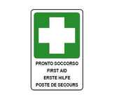 Cartello in alluminio PRONTO SOCCORSO - 250x350 mm