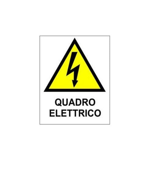 Segnale in PVC adesivo QUADRO ELETTRICO - 60x80 mm
