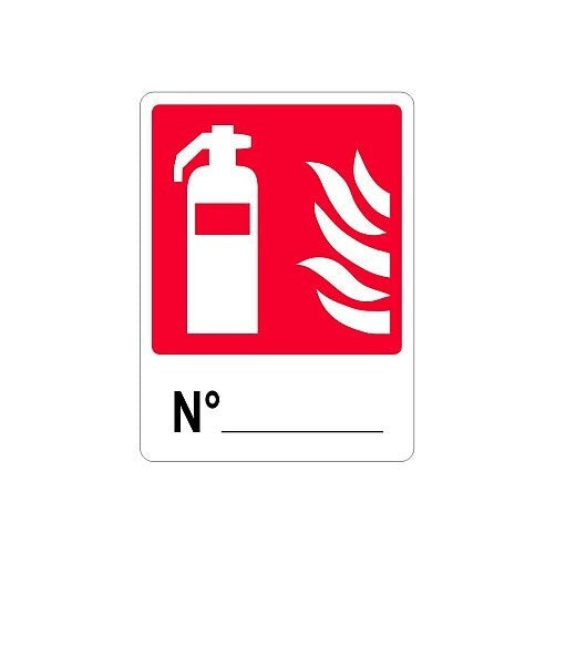 Panneau en aluminium avec symbole Extincteur