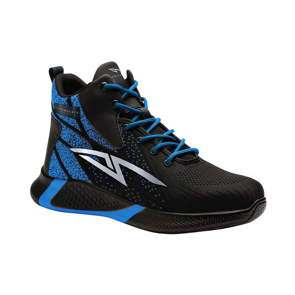 TECHNOSAFE Scarpa da Lavoro Neon Shock High S3L SR ESD - nero/blue shock