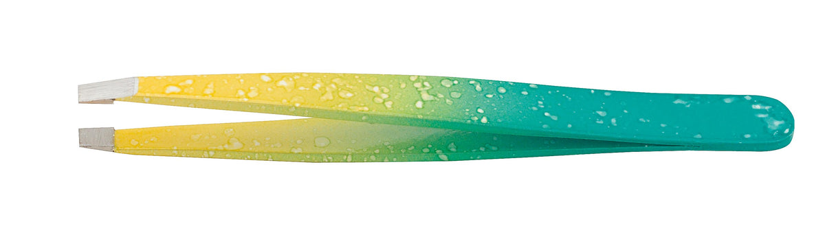 Pinzette per sopracciglia in acciaio inox colorate con punta retta