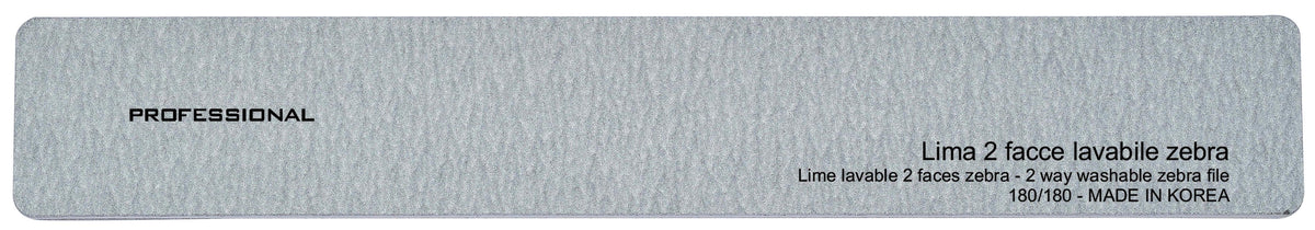 Lima Due Facce Spessa Lavabile Zebra - Dura 180/180
