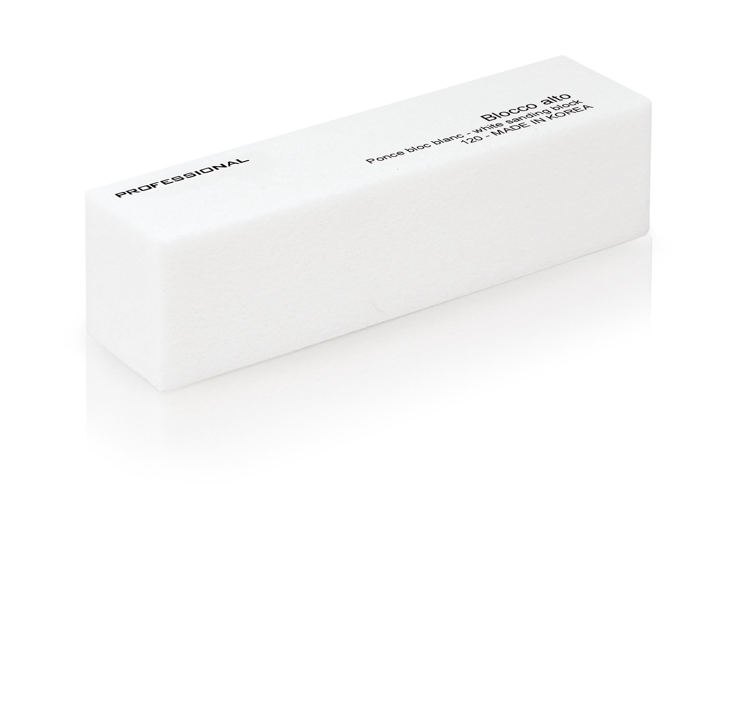 Mattoncino Unghie Alto Bianco - grana 120